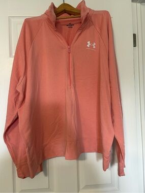 Under Armour Pink Coral Performance 3X Pullover Top